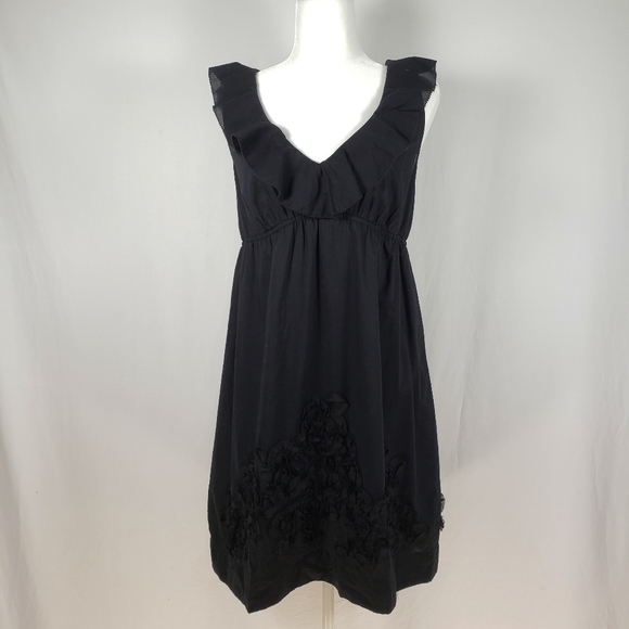 LOFT Dresses & Skirts - Ann Taylor Loft Ruffled Neckline Dress